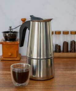 CAFETERA MOKA ACERO INOX 9 TAZAS