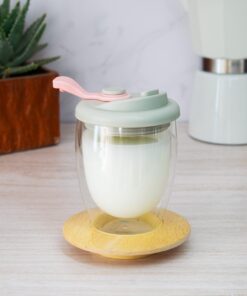 VASO DOBLE PARED 350ML C/TAPA