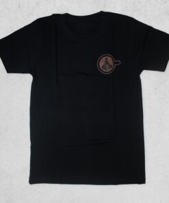 POLO TALLA M BLANCO DISEÑO TULIPAN MARRON