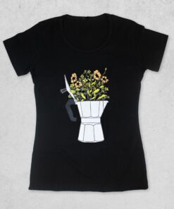 POLO CAFETERO MUJER - "MOKA FLORES"