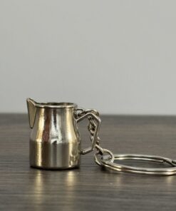 LLAVERO JARRA LATTE PLATEADA
