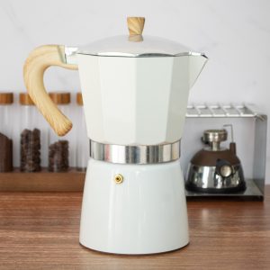 CAFETERA 12 TAZAS BAMBÚ BLANCO